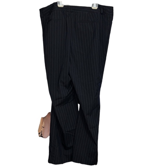 LANE BRYANT Plus Size Pinstriped Trouser Pants - Picture 3 of 5